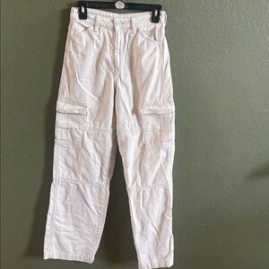 H&M Women's Cream Cargo Pants